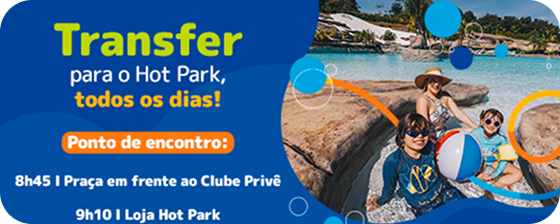 Transfers para o Hot Park Rio Quente